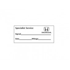 Specialist Service Stamp - Honda